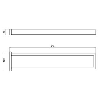 Полотенцедержатель двойной Timo Selene 17052/17 золото матовое